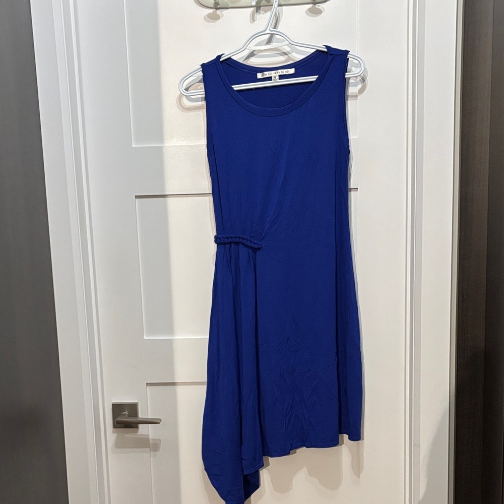 Max Studio Asymmetrical Blue Dress